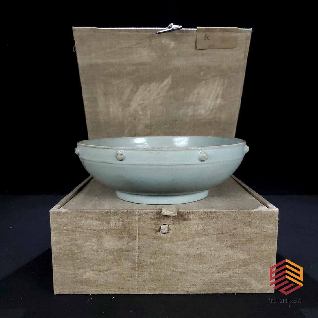 Ru Kiln of Song Dynasty, Collection of the Palace Museum, Drum and Nail Washer: Ru Kiln of Song Dynasty, Collection of the Palace Museum, Drum and Nail Washer