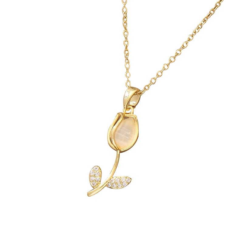 Exquisite tulip necklace: Exquisite tulip necklaceChain length: 40cm+5cmPurity: 9kWeight 5.1g