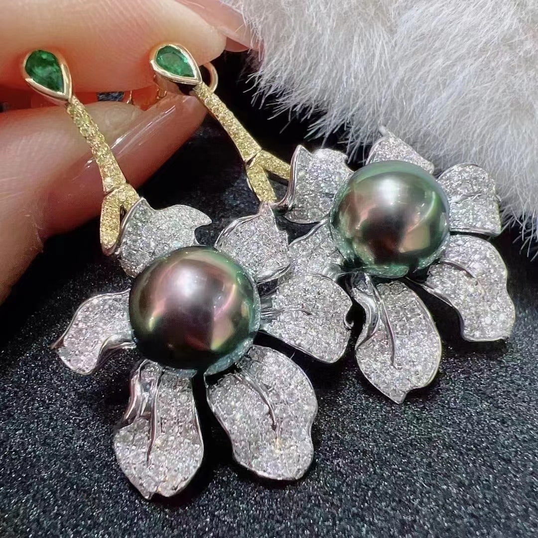 S925 sterling silver pearl earrings (1 of 6)