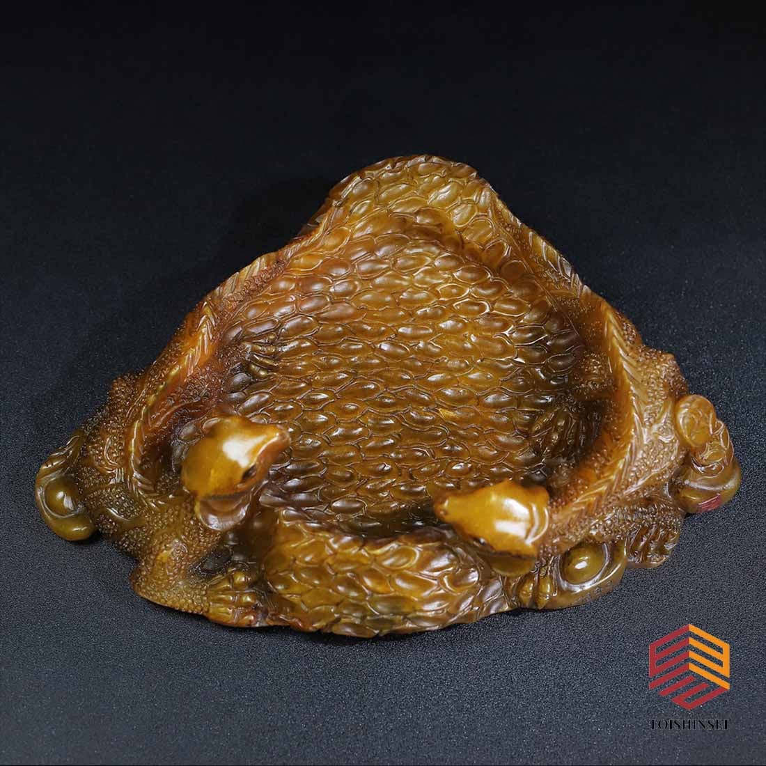 Shoushan Stone Double-Gecko Inkstone (1 of 7)