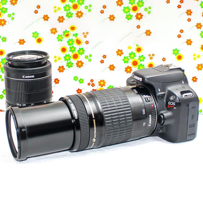 Canon kiss x7  Smartphone transfer  Ultra-small and lightweight  Equipped with super telephoto dual (1 of 9)