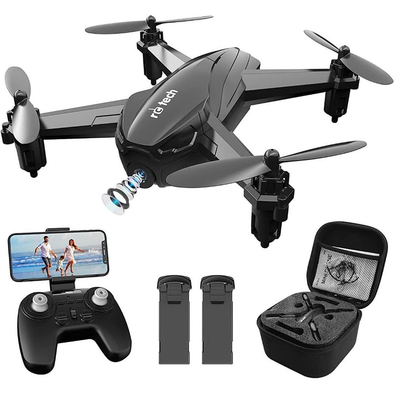 Drone with camera less than 100g, small storage bag with battery [Second-hand]: Product Description: Drone with camera, less than 100g, small size, with storage bag, 2 batteries, flight time 20 minutes WIFI FPV 1080P real-time, altitude hold headless mode somersault 3-speed adjus
