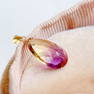 18k gold amethyst pendant