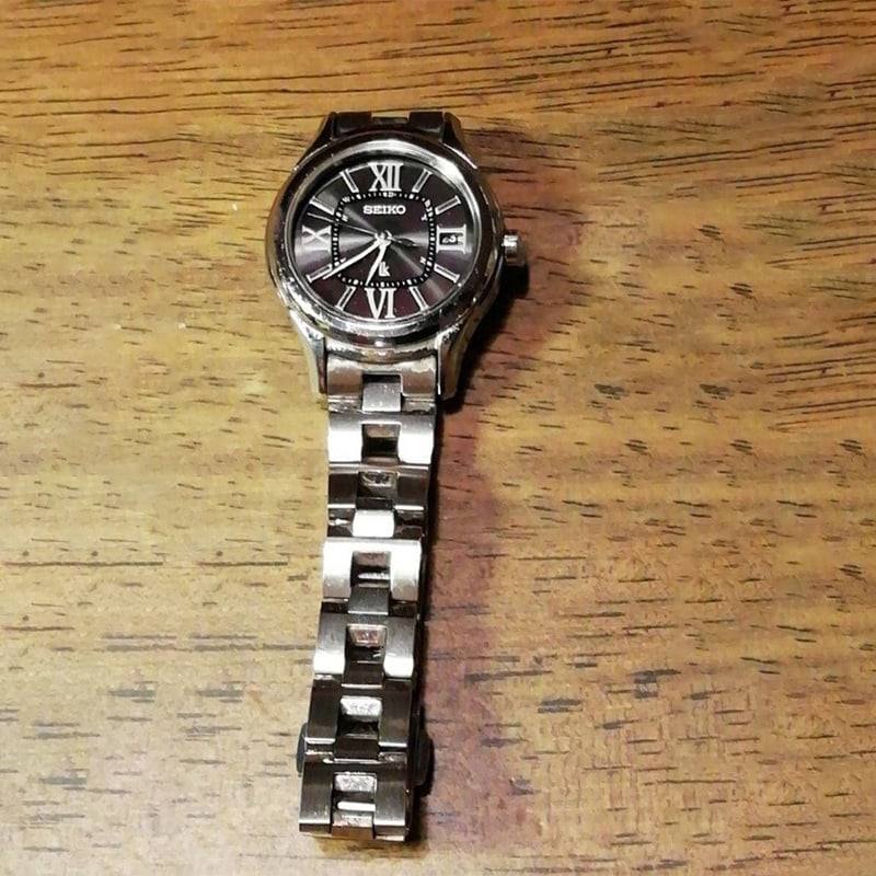 ZZ6 Seiko Rukia Radio Controlled/Solar Watch Anti-Magnetic [Second-Hand]: ZZ6 Seiko Rukia Radio Wave/Solar Watch Anti-magnetic [Used] Because it is a second-hand product, it has not been verified and cannot be returned or exchanged Receives radio waves and works normally Cl