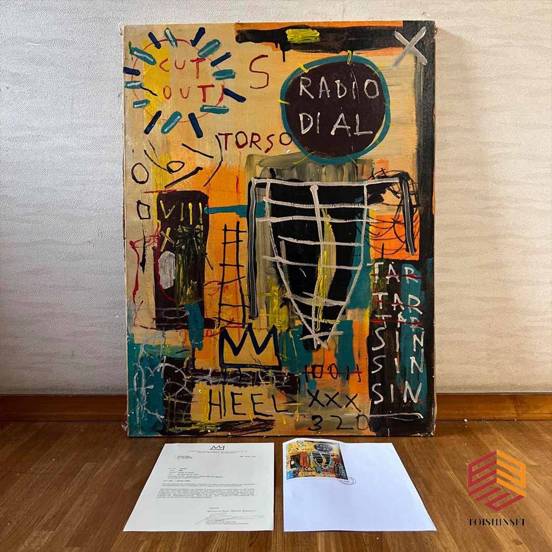Rare Large Hand Painted Oil Painting by Jean-Michel Basquiat (1 of 7)