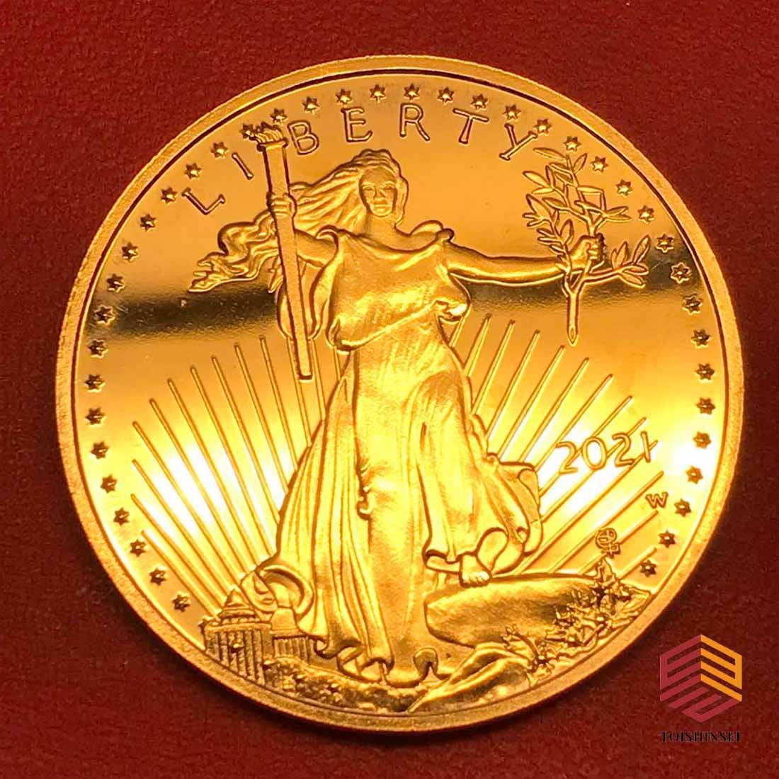 American Old Coins Liberty Eagle Large Gold Coin 50 Dollar Overseas Coin Commemorative Coin (1 of 6)