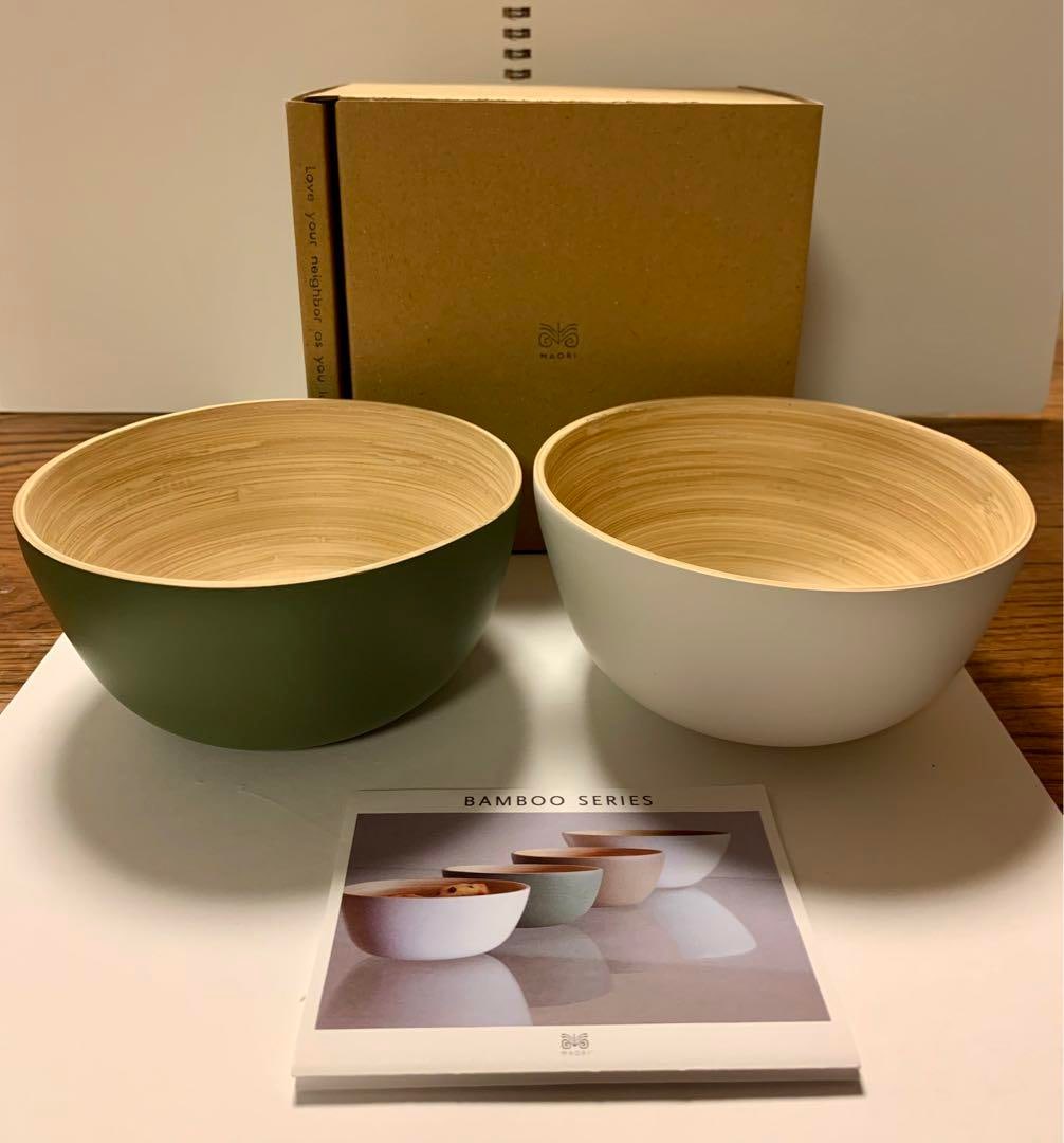 Maori Bamboo Bowl Set of 2 (1 of 5)