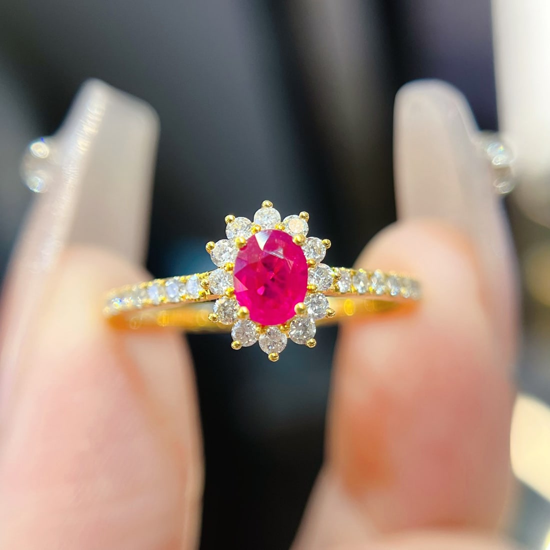 18k diamond ruby ring (1 of 6)