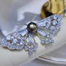 Lace Butterfly Pearl Corsage