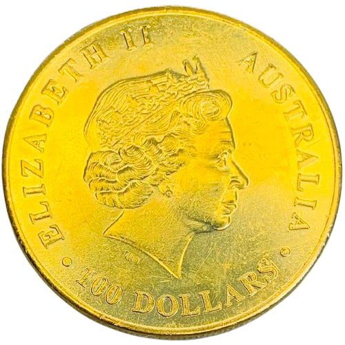 B036 Ancient Coin Australian $100 Queen Elizabeth II Kangaroo: B036 Ancient Coin Australian $100 Queen Elizabeth II Kangaroo. Old items may show dirt, wear, deterioration and small scratches due to age.If you are concerned about such age-related flaws or are part