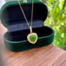 Natural Hetian Jade Jasper Heart Pendant