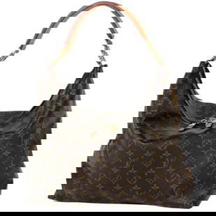Louis Vuitton Shuri MM Handbag Shoulder Bag Monogram Brown [Second-hand]: Louis Vuitton Shuri MM Handbag Shoulder Bag Monogram Brown M40587 Women's [Second-hand] Because it is a second-hand product, it is not returned or exchanged without verification Width About 35 cm Heig