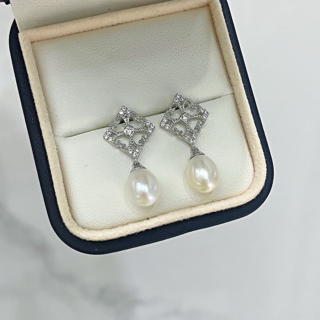 Sterling Silver Pearl Earrings (1 of 3)