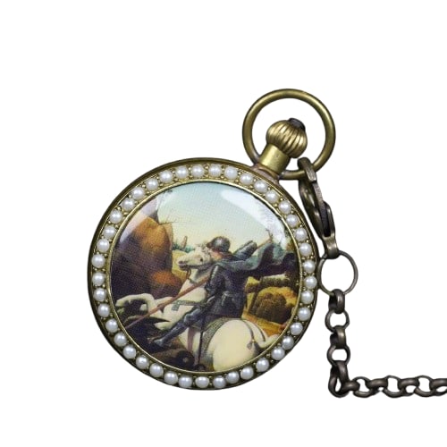 Western picture pocket watch: Western picture pocket watch. Fine workmanship, thick patina, delicate appearance, and appearance as shown in the picture. Freight: 1.International Shipping: Foreign shipping costs are determined by t