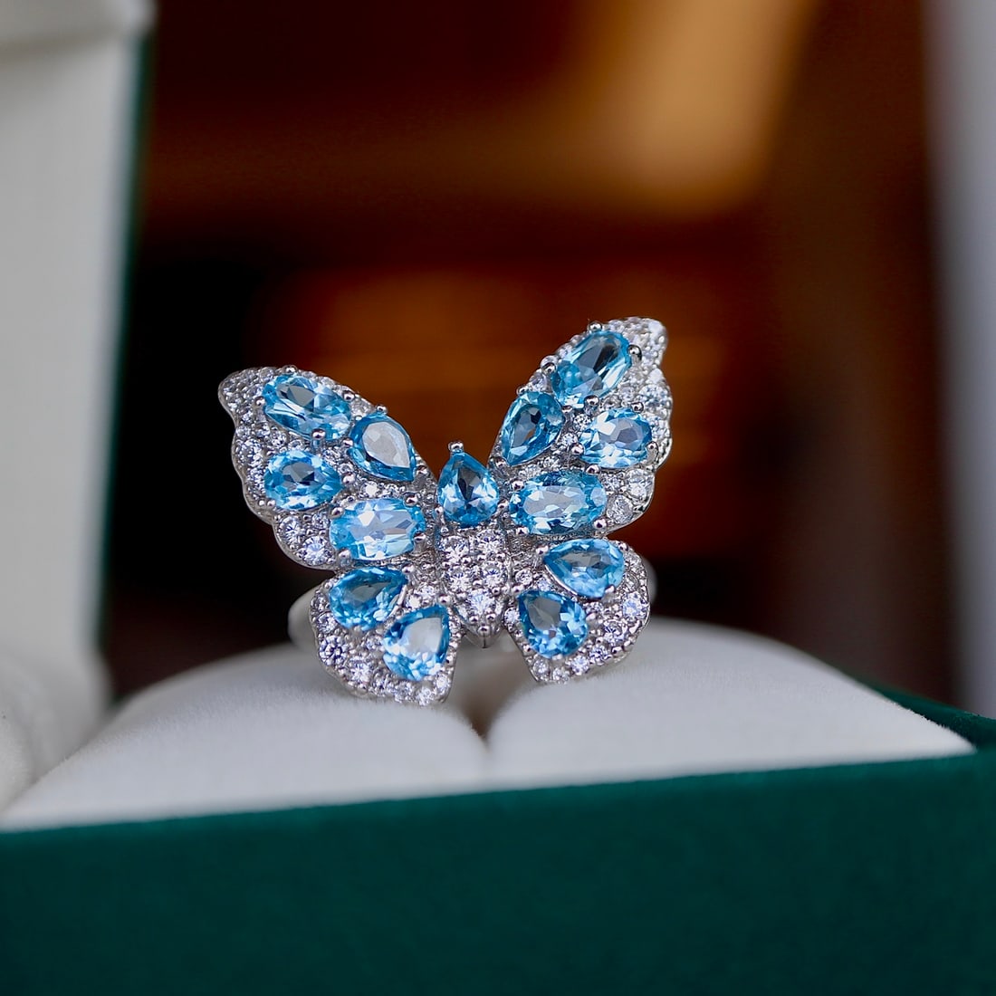 Natural Topaz Butterfly Ring (1 of 9)