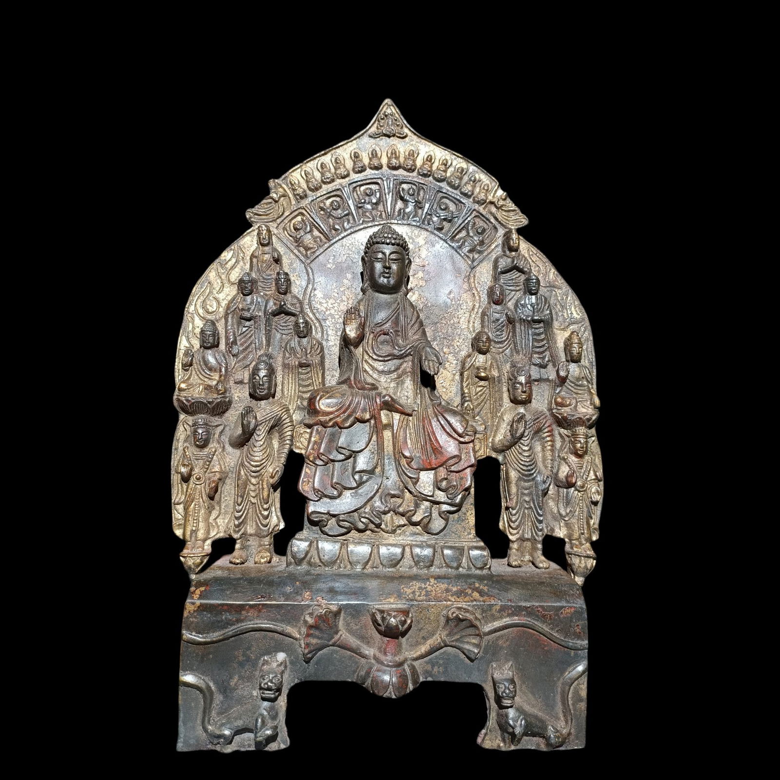 Rare copper rubbing and gold-rubbing Northern Wei Buddha statue: Chinese antiques, private collection, orderly inheritance (collected by the museum, rare copper rubbing and gold-rubbing Northern Wei Buddha statue), period items, unique masterpieces, family treasure