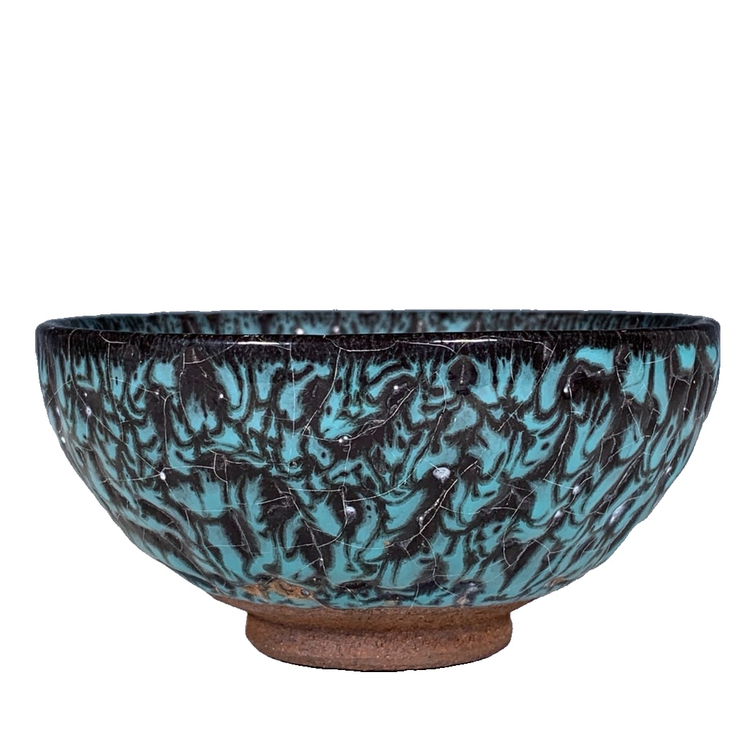 A Song Dynasty Jian kiln Yaobian small teacup: Song Dynasty Jian kiln Yaobian small tea cup, height 4.5 cm, diameter 9.5 cm Freight: 1.International Shipping: Foreign shipping costs are determined by the destination. 2.Photos, descriptions and val