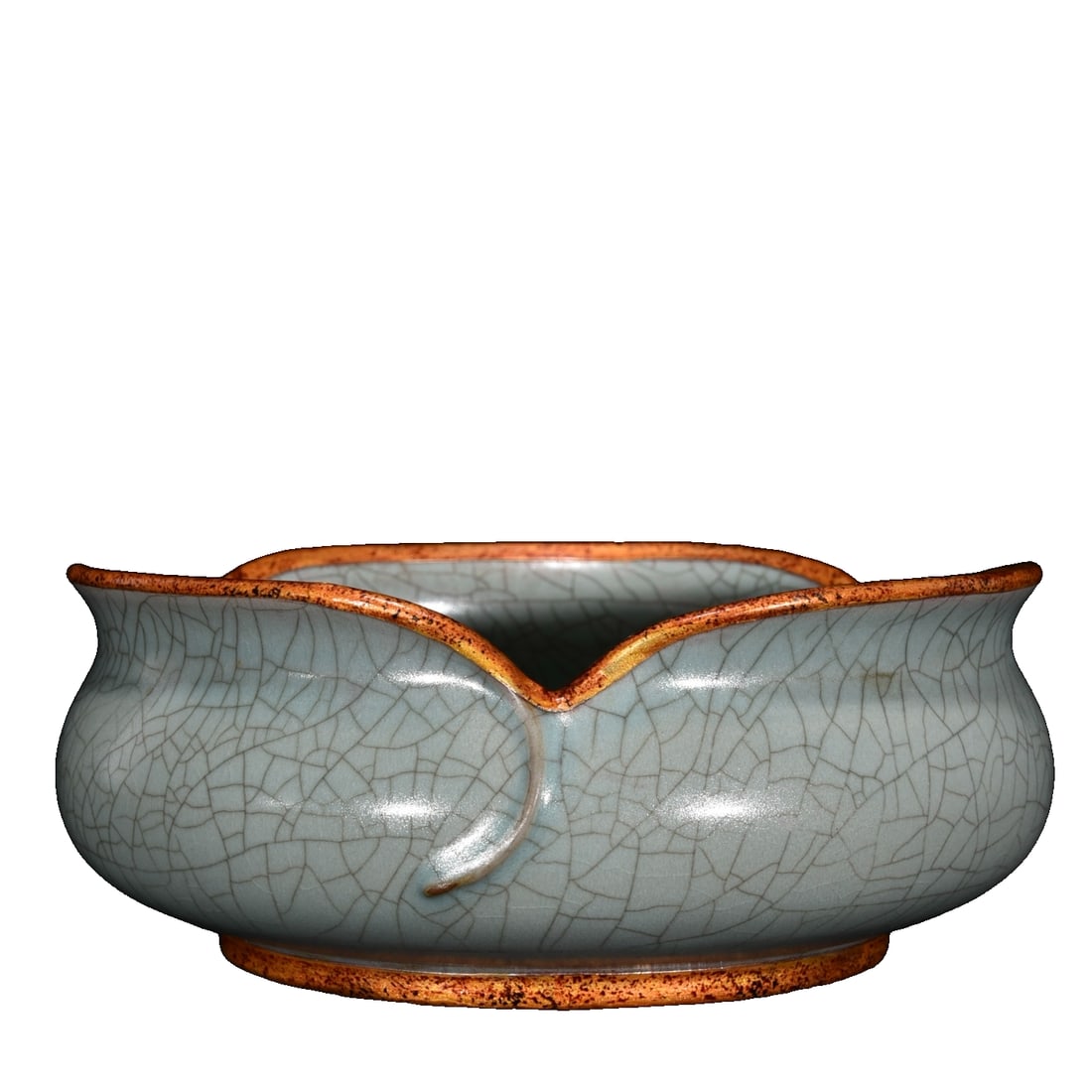 Song Dynasty Style Glaze Inscription Basin: Song Dynasty Ru kiln closure inscribed washbasin, height 7.5 cm, diameter 18 cm Freight: 1.International Shipping: Foreign shipping costs are determined by the destination. 2.Photos, descriptions and 