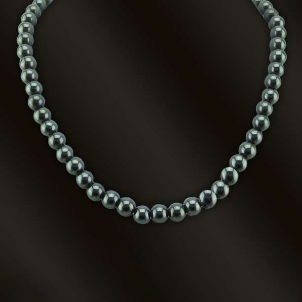 Hematite 0.8cm 50cm Natural Stone Necklace Energy Stone: This natural stone necklace is made of hematite beads with a diameter of 0.8 centimeters, with a chain length of 50 centimeters. Each smooth hematite bead emits a deep luster, showcasing its unique te