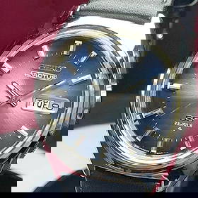 1974 Seiko 5 Actus Stainless Steel Automatic Watch, 23 Jewels, Made in Japan: Product Name: SEIKO 5 ACTUS SS Automatic 23 JewelsMade in Japan 1974 Ref.6106-7520Graduated blue dialBar index applicationSecond hand stop functionManufactured by Suwa SeikoshaNew BAMBI leather strapC