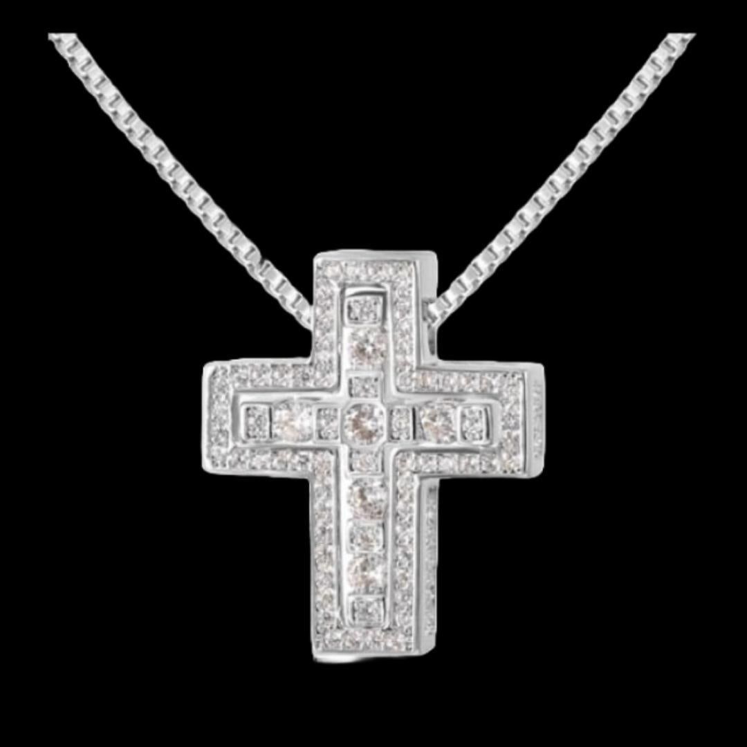 Silver Cross Necklace (1 of 3)