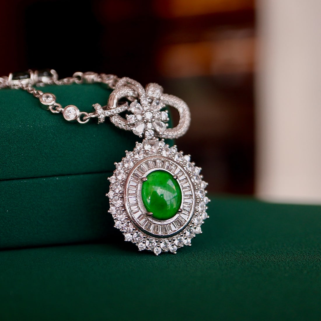 Natural A-Grade Jade Necklace (1 of 8)