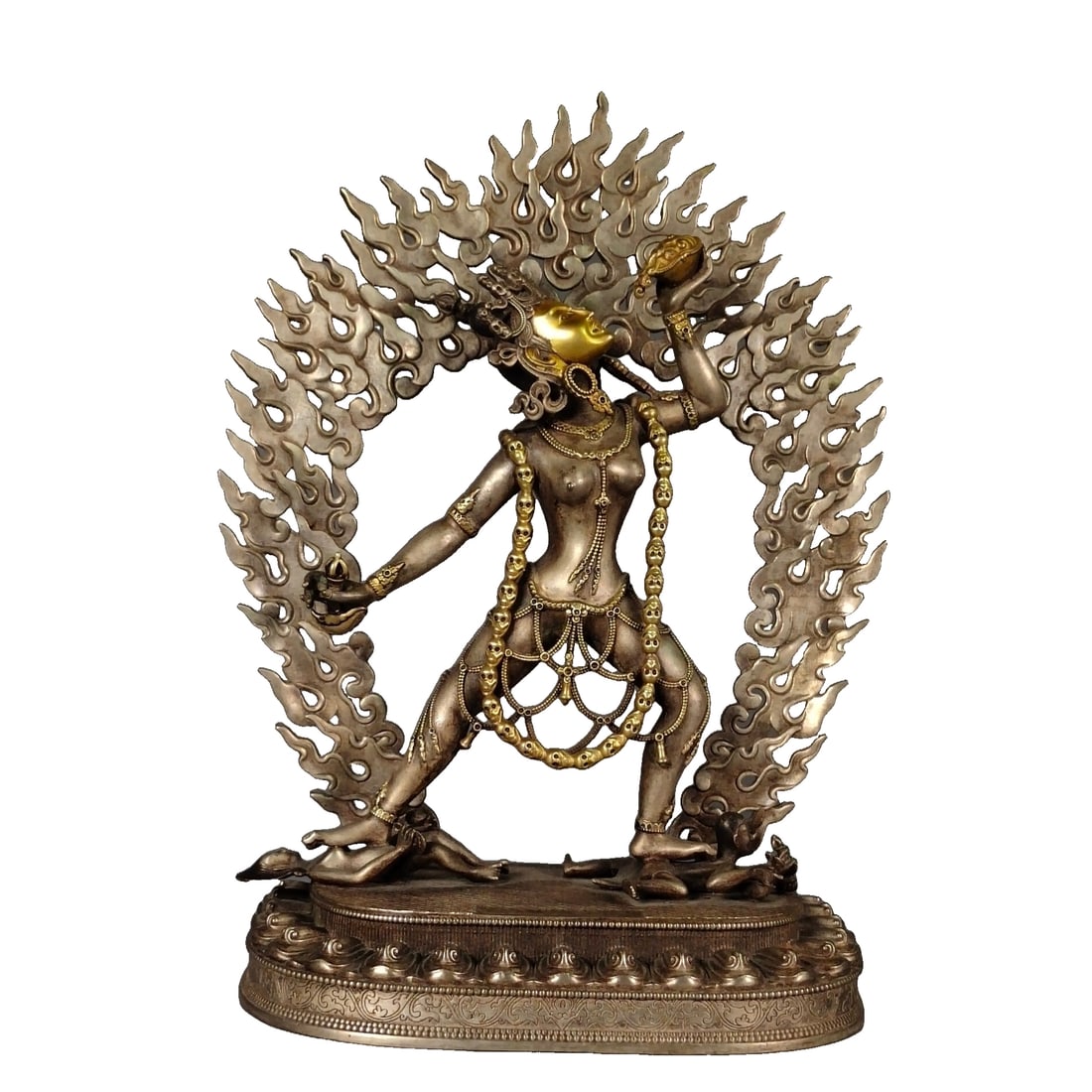 Gilt Silver and Copper Statue of the Sky-Going Mother of the Void (1 of 10)