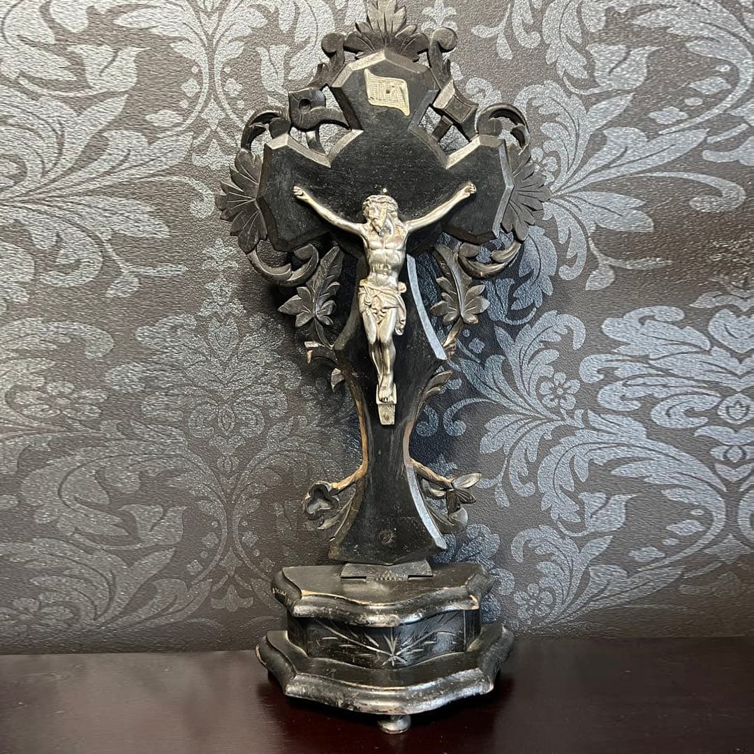19th Century French Antique Napoleon III Style Jesus Christ Crucifix (1 of 13)
