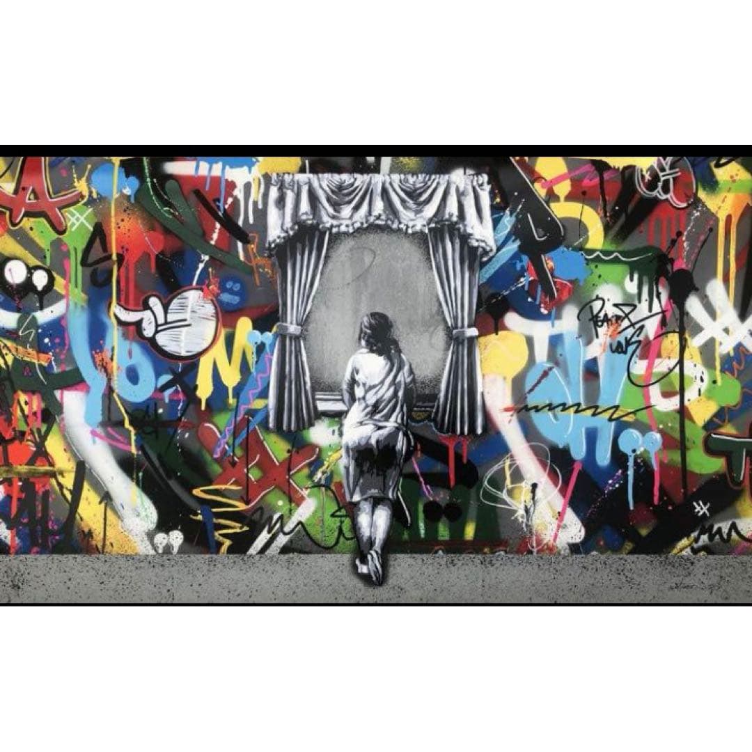 Martin Watson's 'The Figure by the Window': This is the main version of Martin Watson's 'Figure at the Window'.It pays homage to Salvador Dali's 1925 painting 'Girl at the Window', featuring his sister Anna Maria. Year of creation: