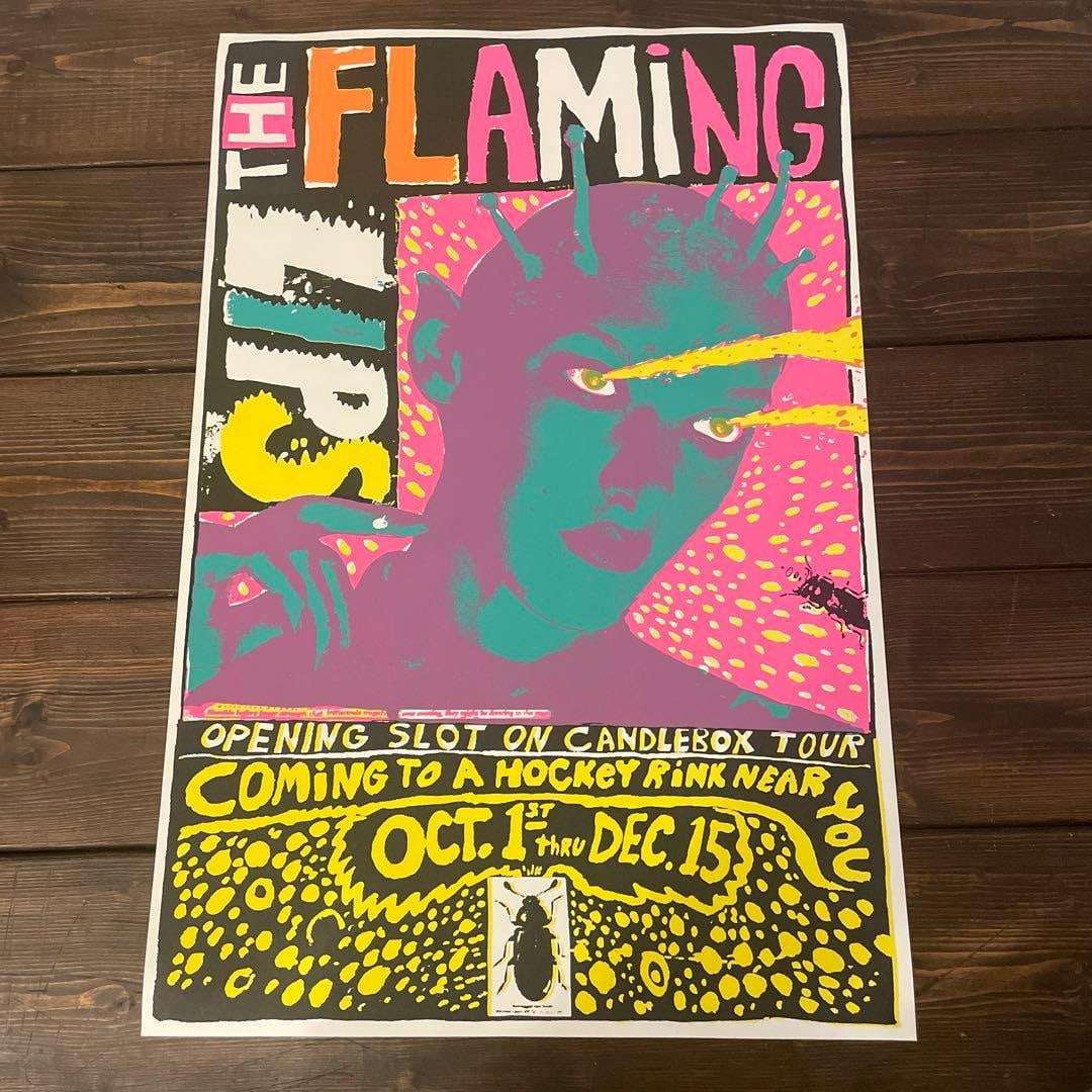 Extremely rare, original 1994 FLAMING LIPS concert poster: An extremely rare original 1994 Flaming Lips Candlebox tour poster! Size:Height 61 cmWidth 40.5 cmThe Flaming Lips are an American rock band known for their unique live performances that are both