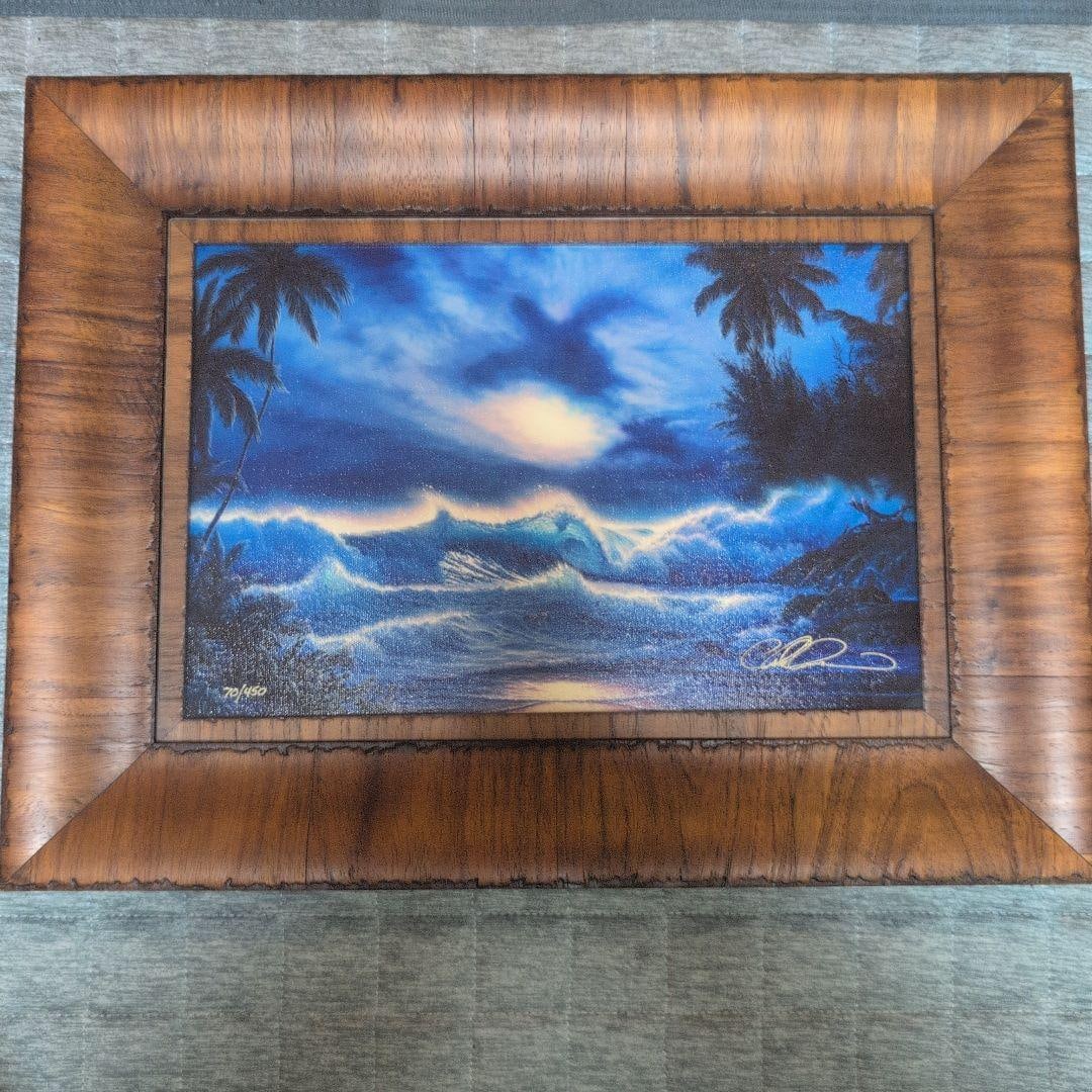 Christian Reis Larsen, beautiful seascape pastel painting: Christian Riis Larsen, beautiful seascape pastel painting. Title: SeascapeArt technique: PastelEdition number: 70/450Frame material: WoodArtistic theme: Ocean and natureSigned: Yes Freight: 1.Internat