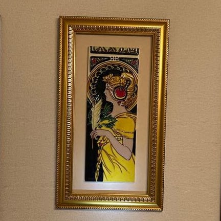 Ceramic Photo Frame of Lady Portrait (1 of 11)