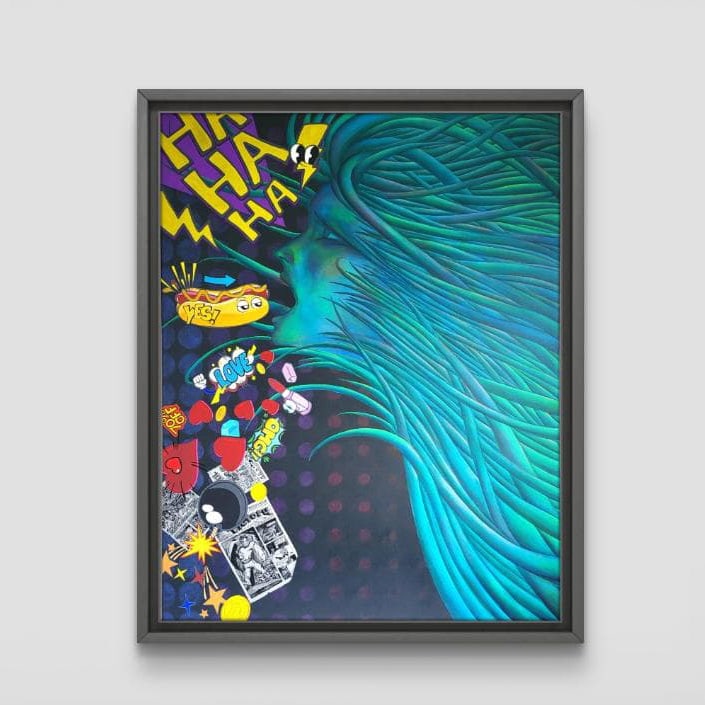 Modern Oil Painting: Modern oil painting, canvas size 117 x 91 cm. This work was selected for the 81st Genten Exhibition and exhibited at the Tokyo National Art Center and the Kyoto Kyocera Museum of Art. Freight: 1.Inter