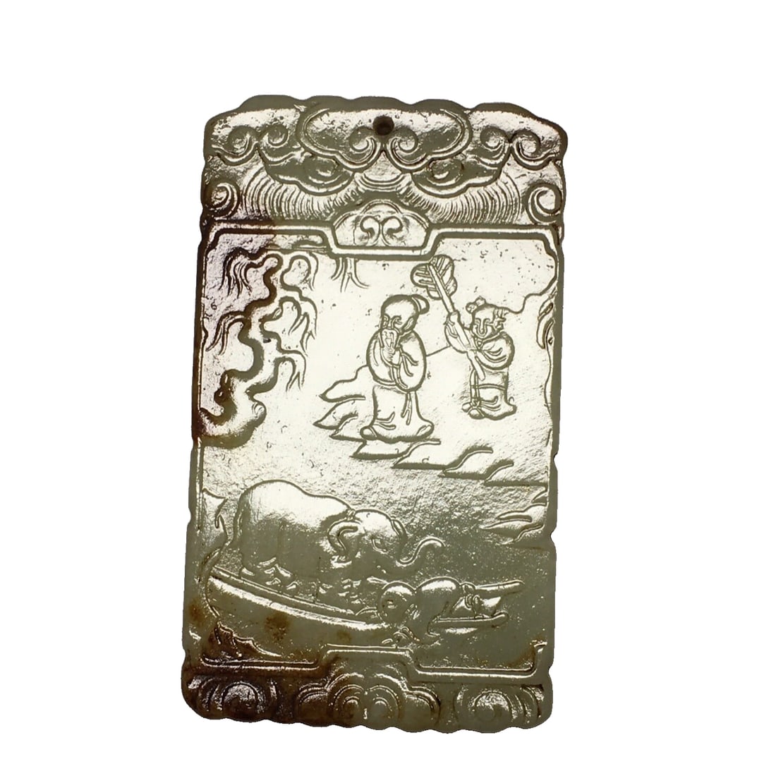 Old Hetian jade pendant (1 of 10)