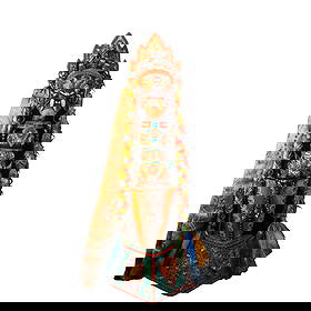 Handcrafted by Tian Tie, inlaid with gemstones, ancient Tianzhu charm: Handcrafted by heavenly iron, inlaid with gemstones, ancient Tibetan bead artifact, height 59 width 19 centimeters, weighs approximately 6080 grams Freight: 1.International Shipping: Foreign shipping