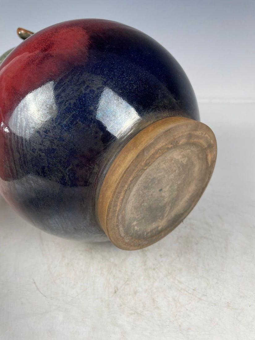 Jun Ware Gourd Bottle - 10