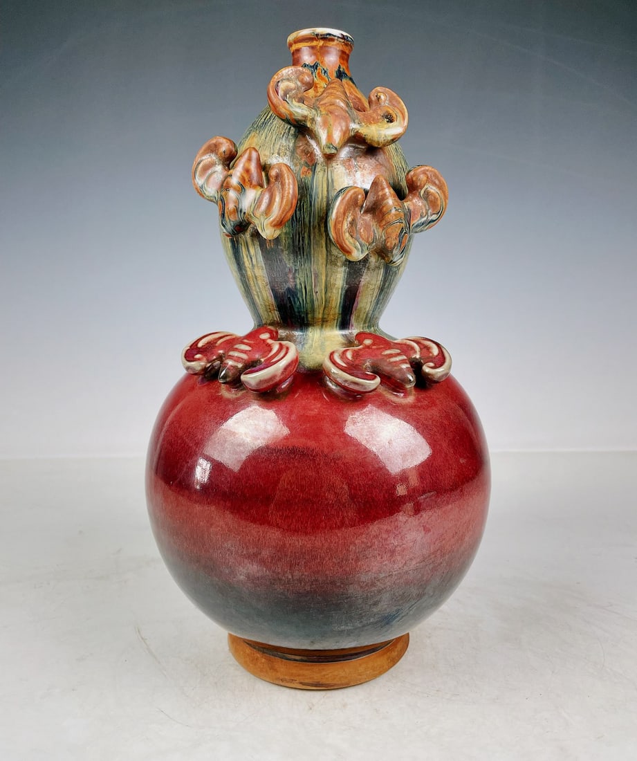 Jun Ware Gourd Bottle - 2