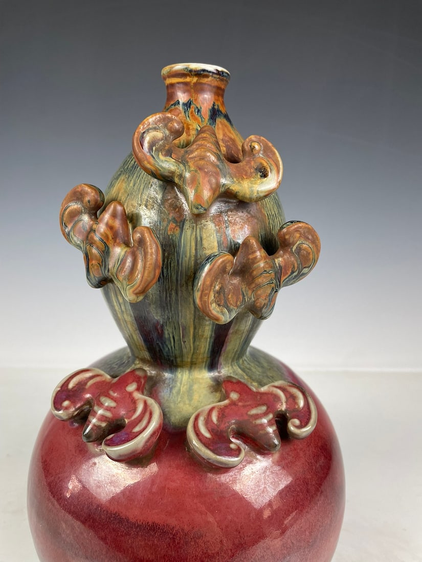 Jun Ware Gourd Bottle - 3