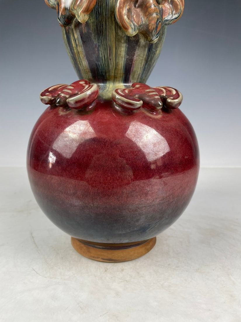 Jun Ware Gourd Bottle - 4