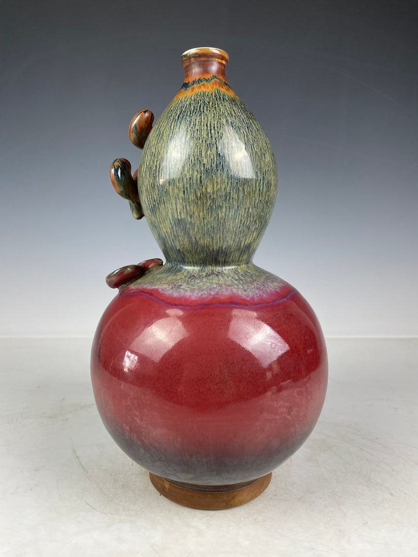 Jun Ware Gourd Bottle - 6