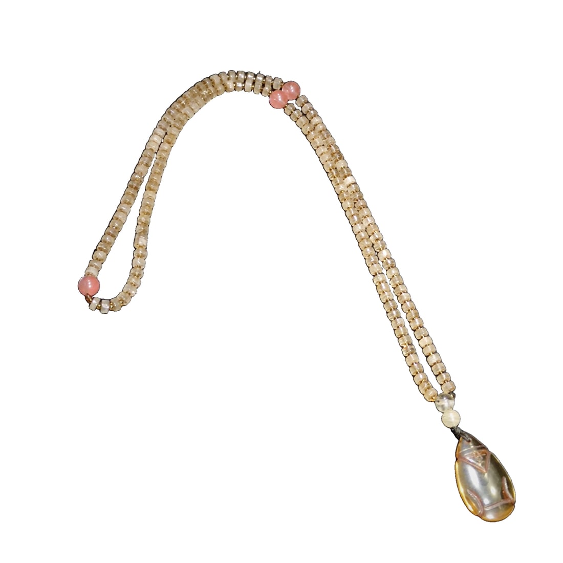 Natural Crystal Buddha Beads Necklace Pendant (1 of 10)