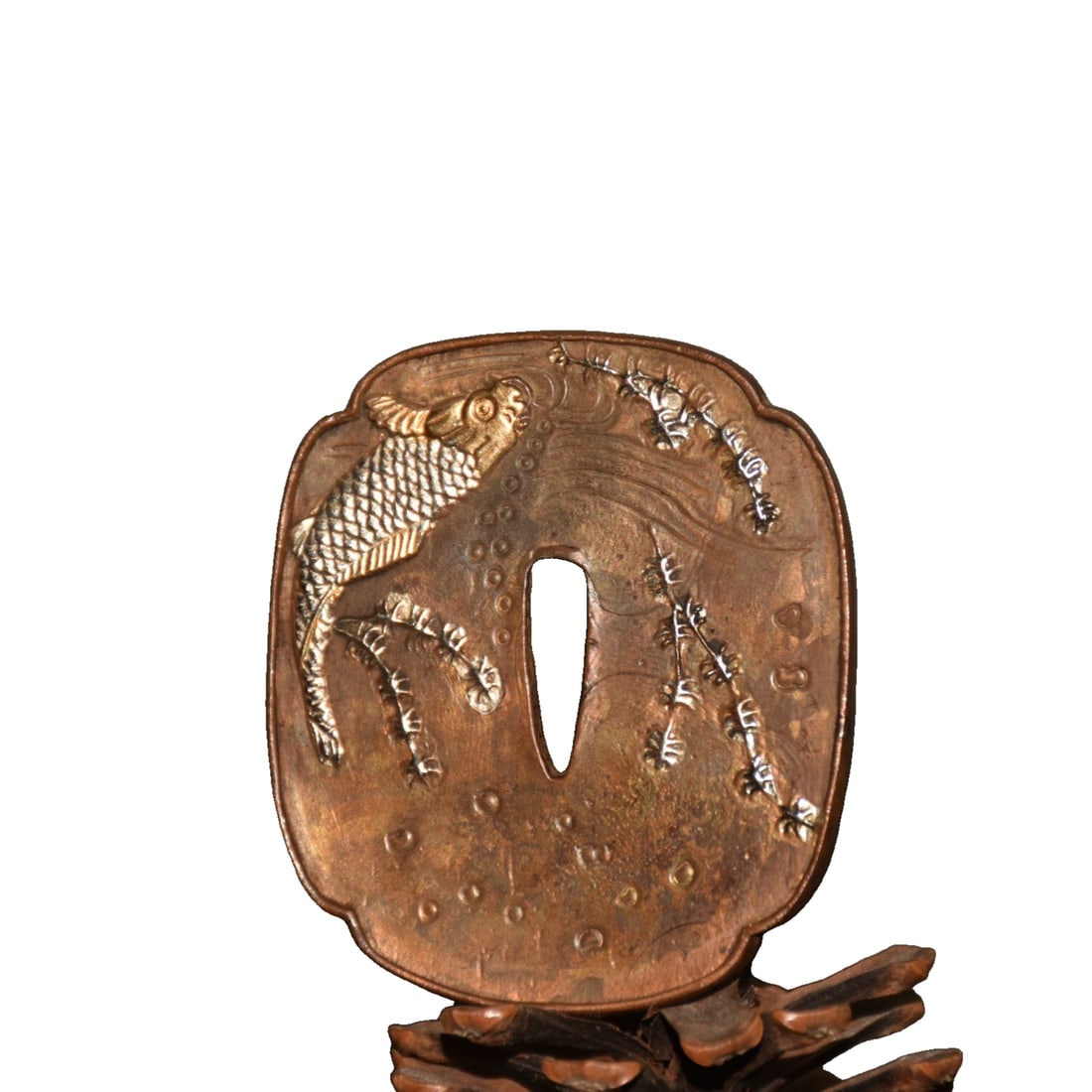 Gilt Copper 'Year of Fish' Knife Block (1 of 10)