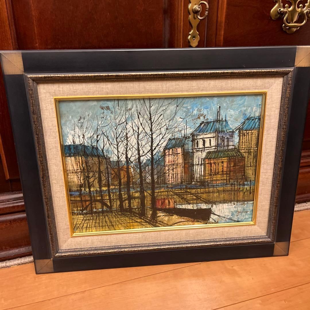 This is an oil painting depicting the urban landscape of a fashionable western city. (1 of 9)