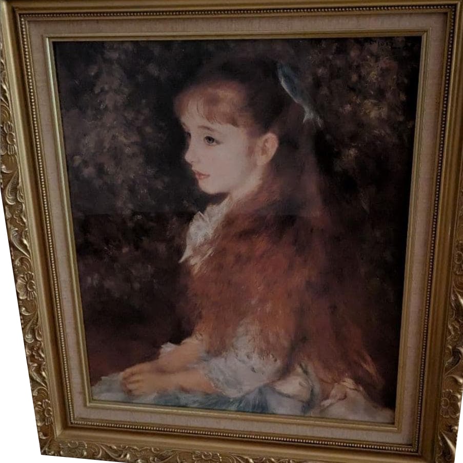 Portrait of a girl, oil on canvas, large size: A portrait of a girl painted with soft oil colors. Freight: 1.International Shipping: Foreign shipping costs are determined by the destination. 2.Photos, descriptions and valuations are carefully prep