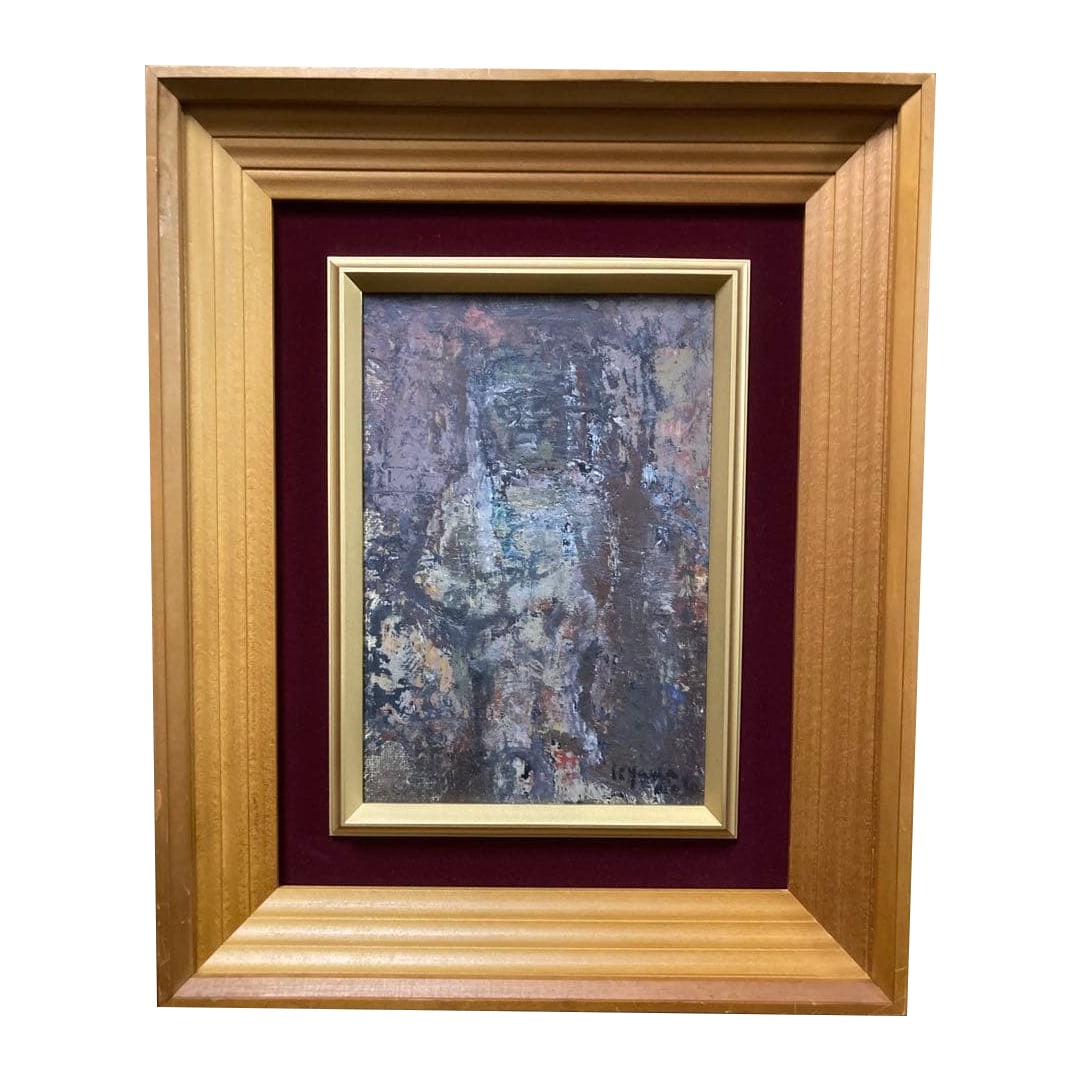 The oil painting 'Stone Buddha' (by Acala [Yamamoto Yoshio]) was selected as a special artist in the (1 of 11)