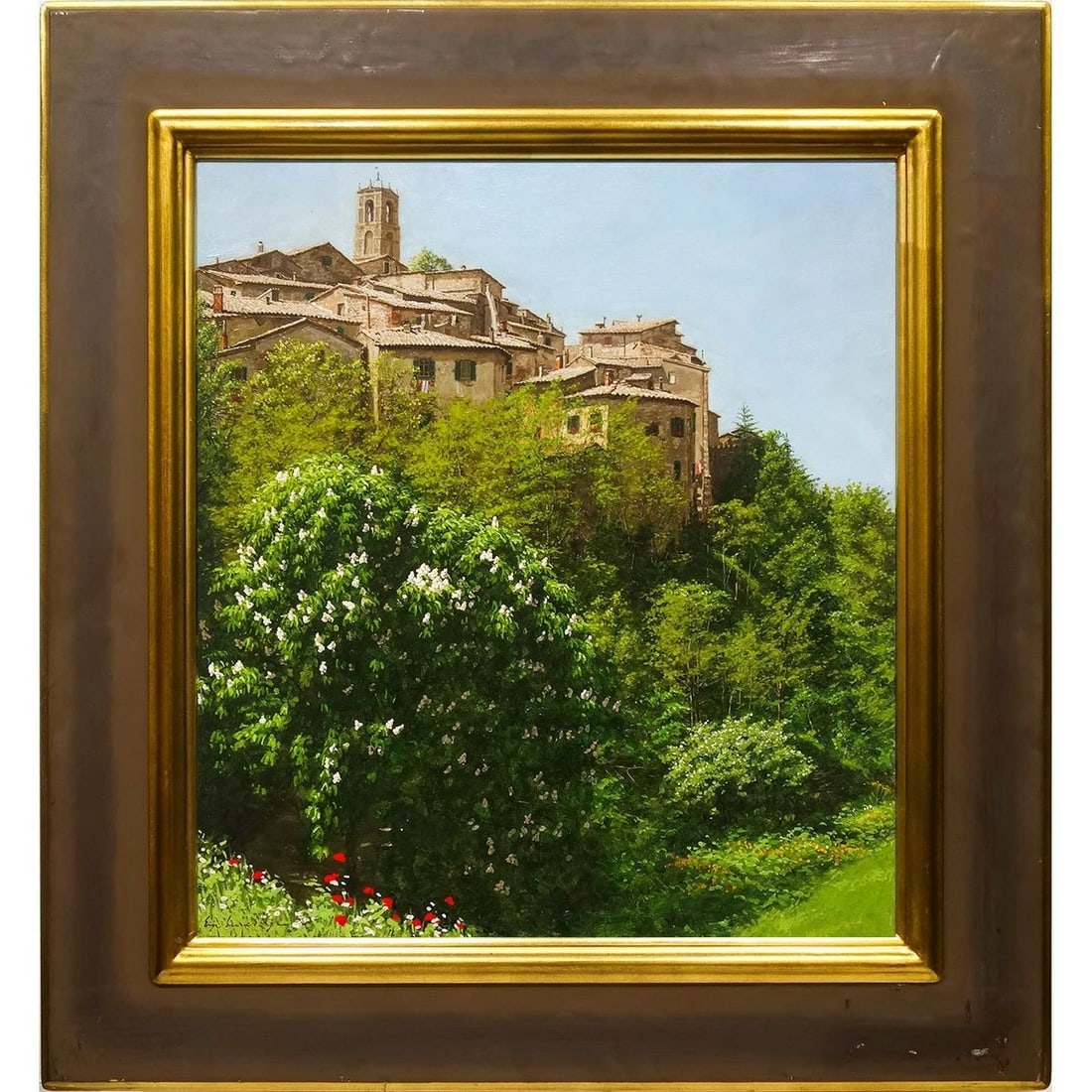 Kura Shigeoji, Tuscan Landscape Oil Painting (1 of 8)