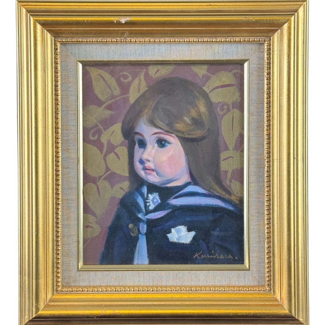 Oil Painting 'The French Doll': French Doll Oil Painting,FrameWidth 37.5 cmHeight 43 cmPaintingWidth 21 cmHeight 36 cm Freight: 1.International Shipping: Foreign shipping costs are determined by the destination. 2.Photos, descriptio