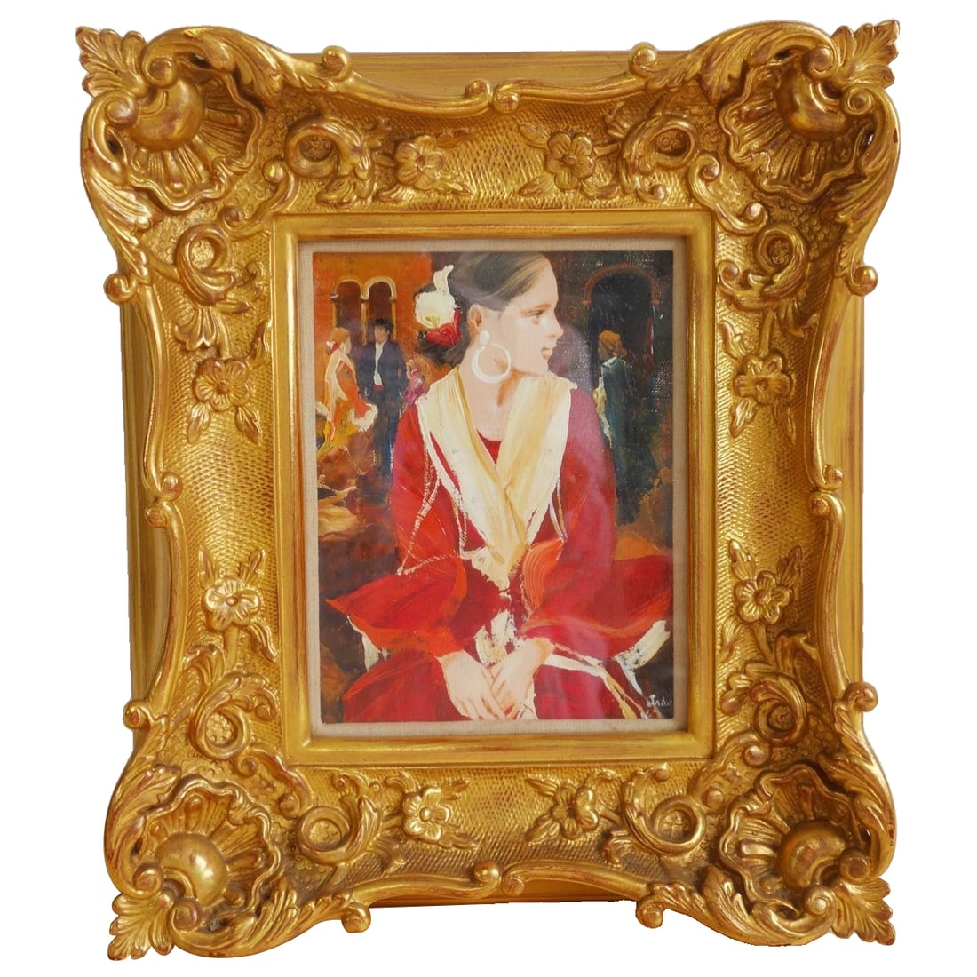 Saito Saburo oil painting 'Sevillian Girl' (1 of 9)