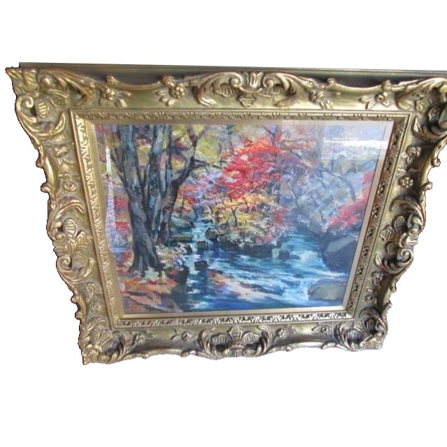 Signature oil painting, landscape painting (1 of 8)