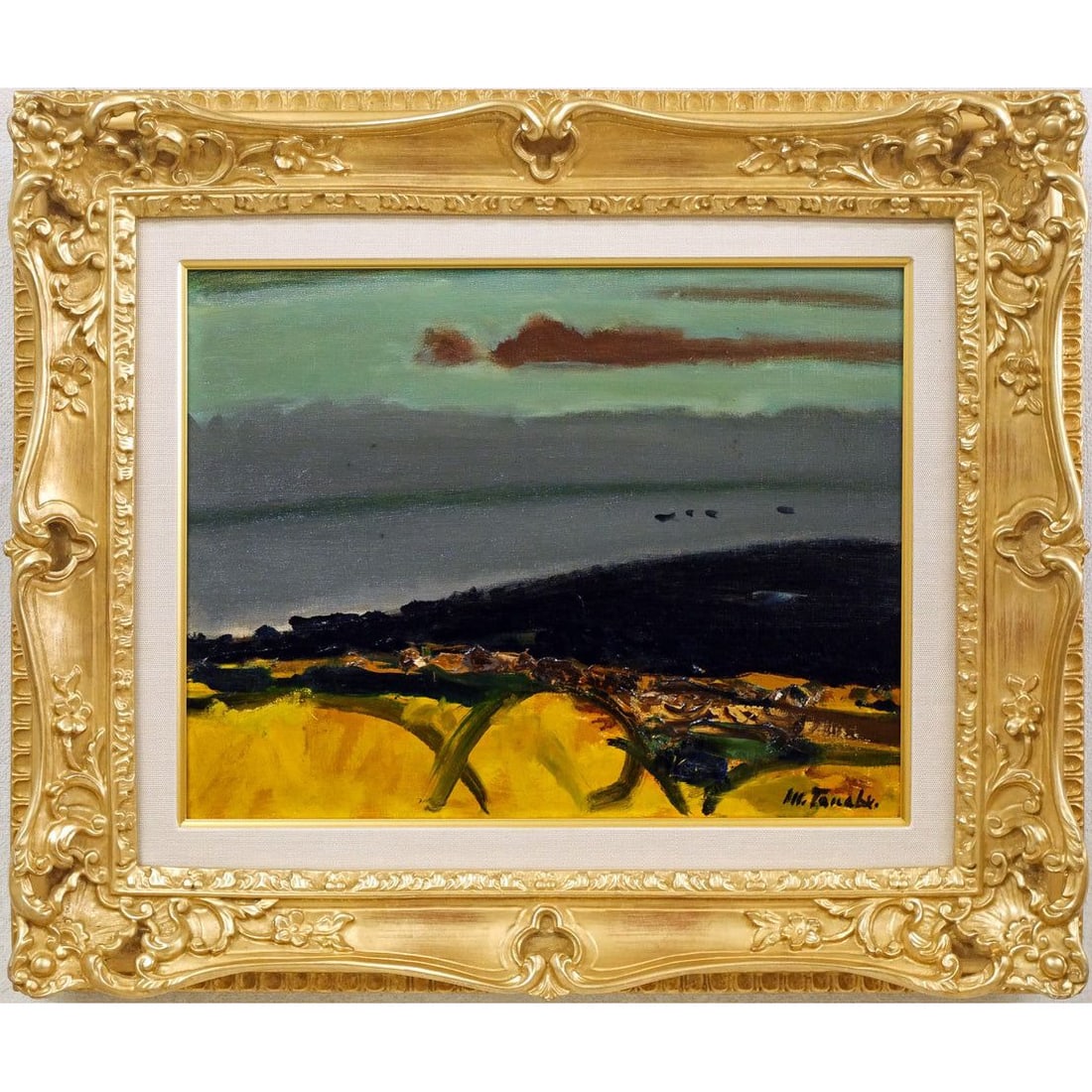 Misonobu Tanabe's 'Black Cloak' oil painting (1 of 11)